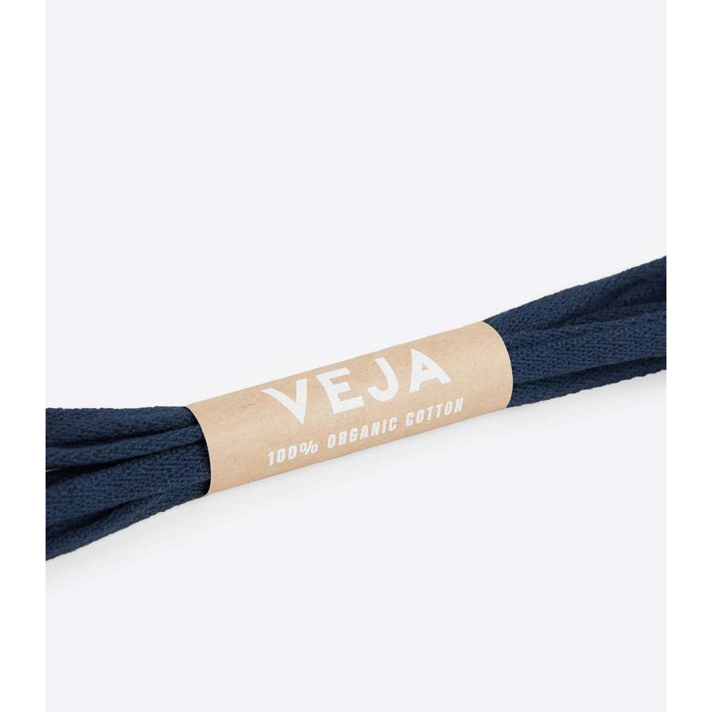 Veja LACES ORGANIC COTTON Men's Shoes Blue | NZ 206GSO